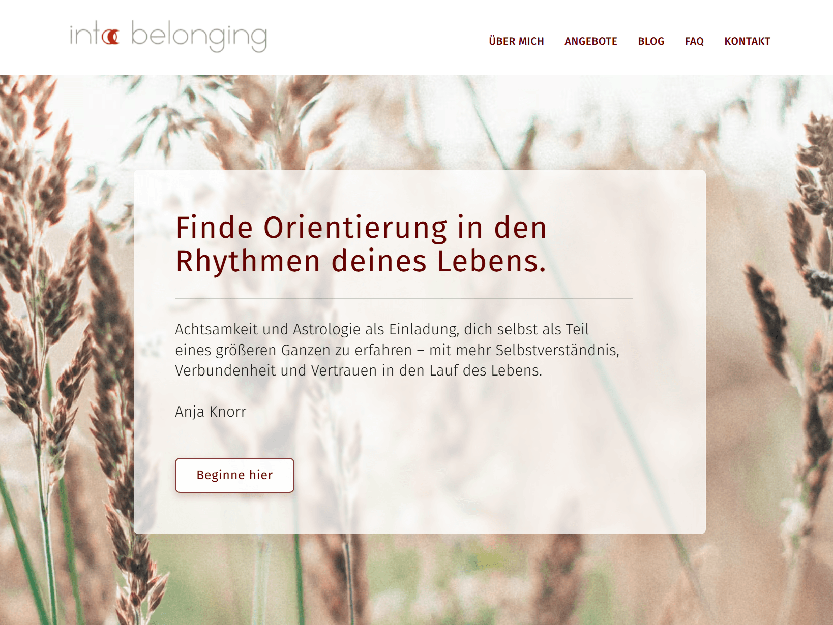 intobelonging - Mehrsprachige Website mit Sanity CMS